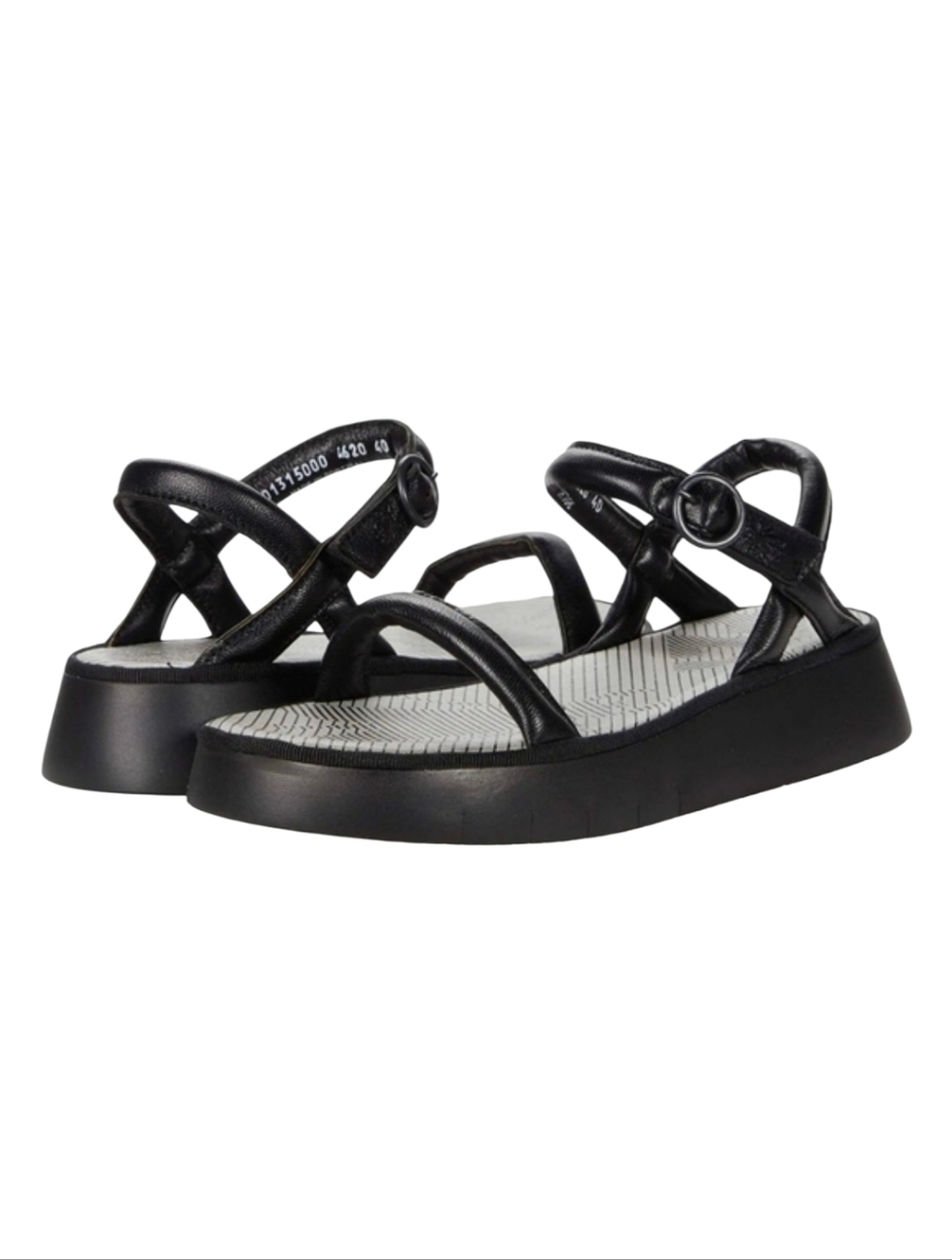 FLY LONDON Ceto Platform Sandal Black